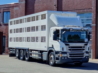 Scania P 2013 - P400 8x4*4 - 2/3 deck livestock Guiton 29.78M2 - Retarder - Steering axle afbeelding 2 miniatuur