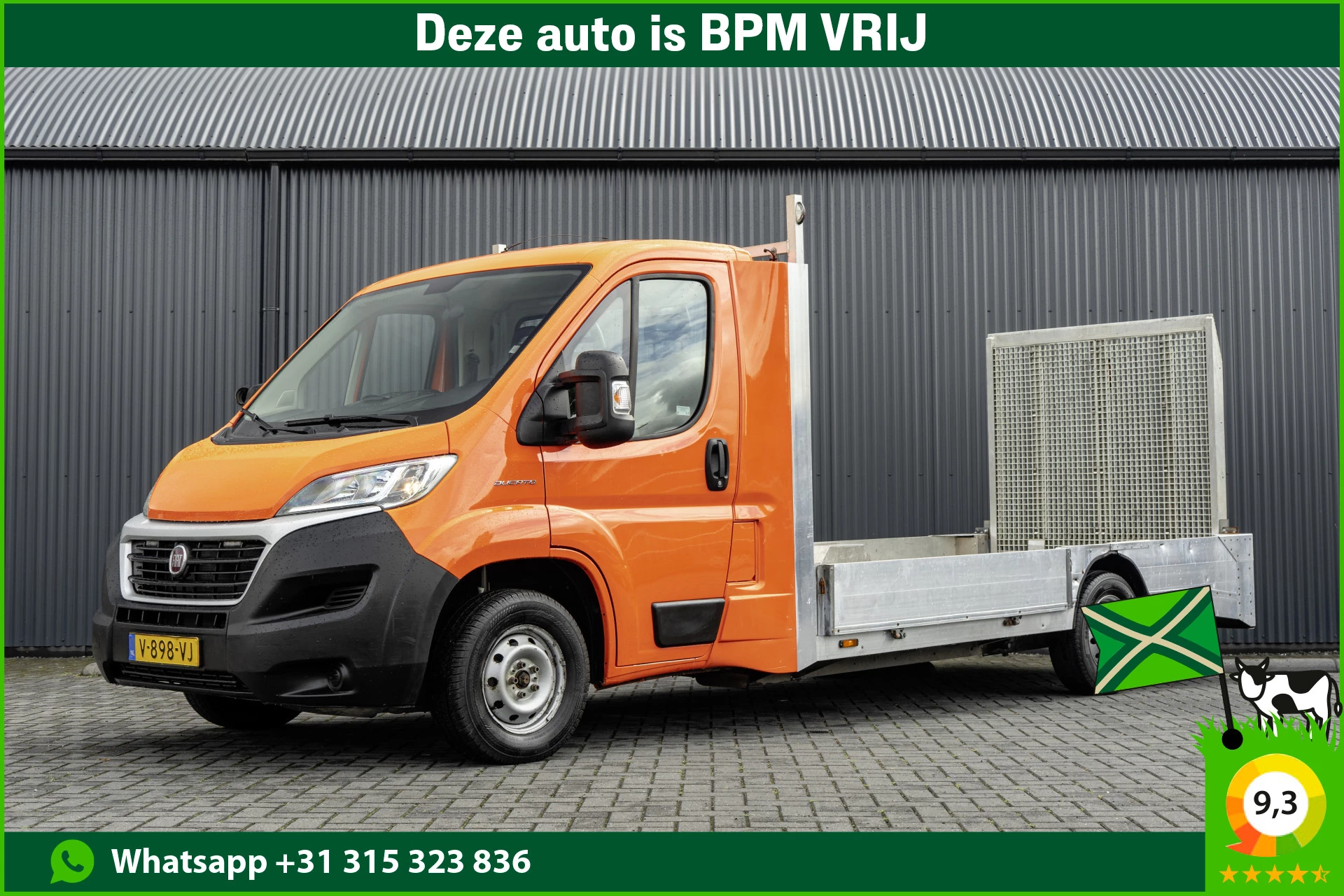 Fiat Ducato 2018 - Open laadbak met oprijplaat | 131PK | Euro 6 afbeelding 1