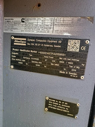 Dynapac N/A 2015 - CA 3500 D obrazek 18