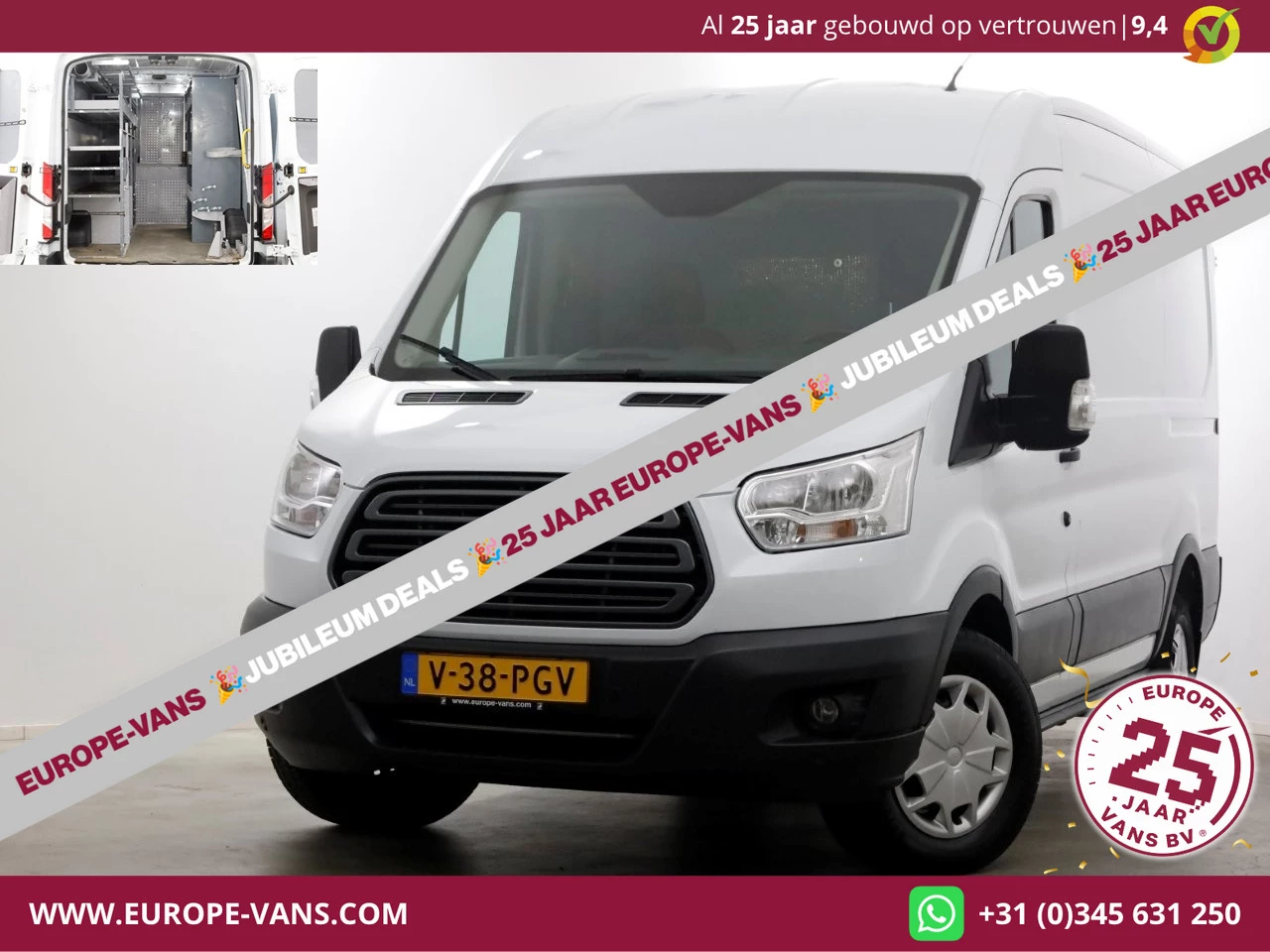 Ford Transit 2018 - 350 2.0 TDCI 130pk E6 L2H2 Trend Airco/Navi/Inrichting 04-2018 immagine 1