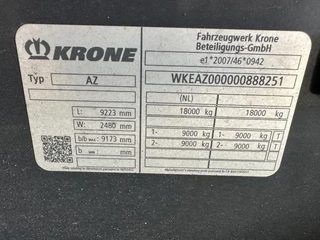 Krone N/A 2019 - AZ18 MAXI / 2-assige aanhanger / 20FT / BDF / NL-aanhanger / 4x beschikbaar imagen 26