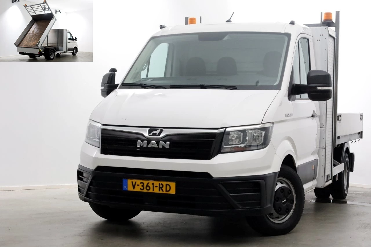 MAN TGE 2018 - 5.180 2.0 177pk E6 L2H1 Kipper Dubbel Lucht Trekhaak 3500kg 06-2018 image 1