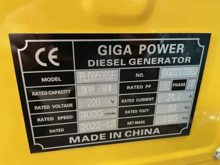Giga power PLD8500SE 8 kVA silent generator 2022 - N/A imagen 10