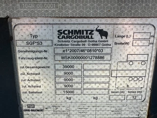 Schmitz Cargobull N/A 2014 - 45FT HC / Leergewicht: 4.240kg / BPW + Trommel / NL-Chassis zdjecie 24