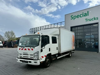 Isuzu N-Serie 2010 - 4x2 / Dubbele cabine / Bakwagen / Dhollandia Laadklep 1500kg image 2