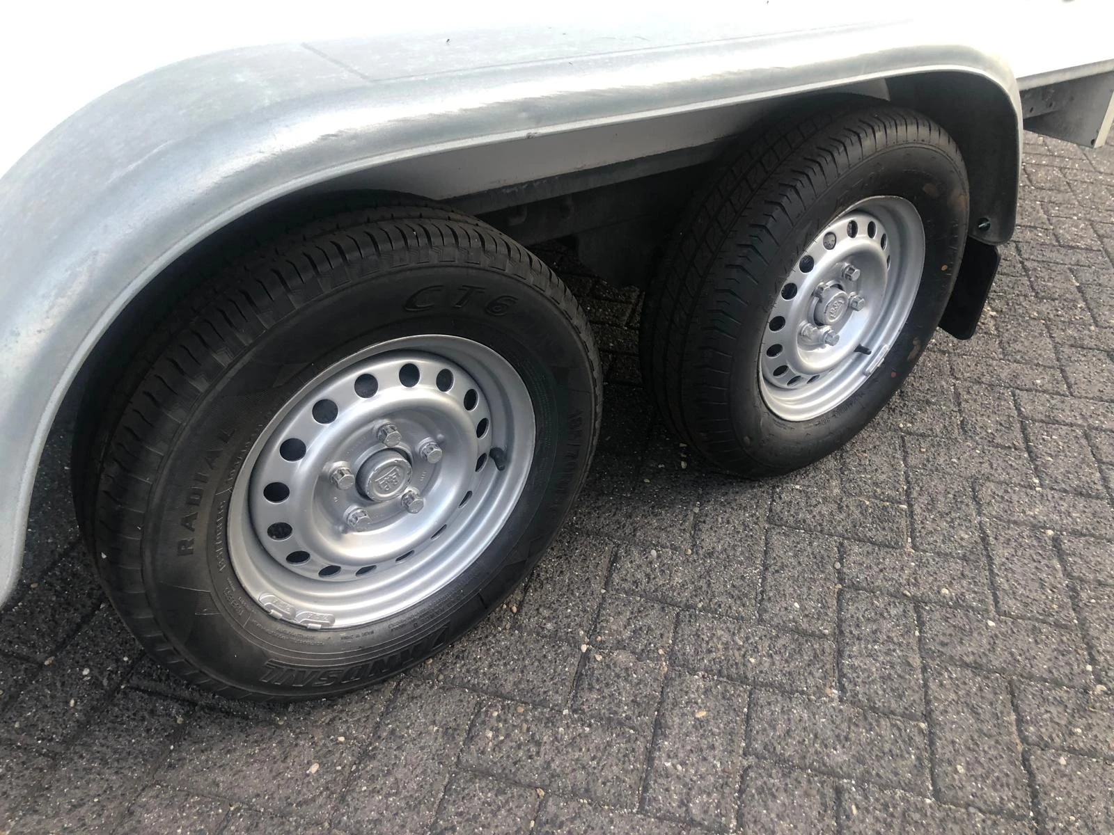 Hapert 2015 - K2000 Gesloten Tandemas aanhangwagen 2 achterdeuren 61-WL-TG afbeelding 11