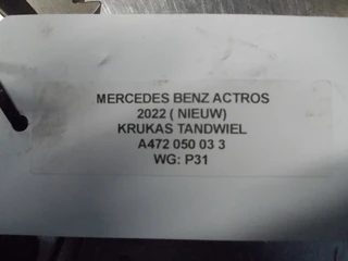 Mercedes-Benz Actros - A 472 050 03 3 KRUKAS TANDWIEL 2022 afbeelding 3 miniatuur
