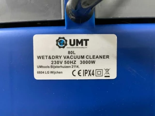 UMT N/A 2026 - Industriële stofzuiger nat/droog 80L - 3000W bild 9
