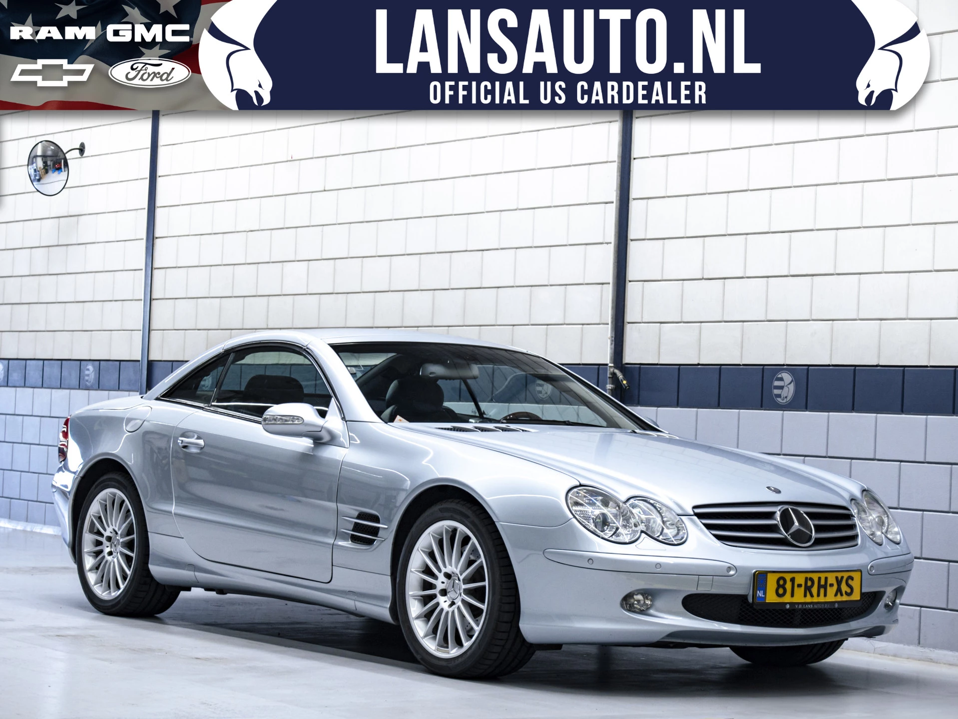 Mercedes-Benz SL 2004 - 500 | Tellurium Silver Metallic | afbeelding 1