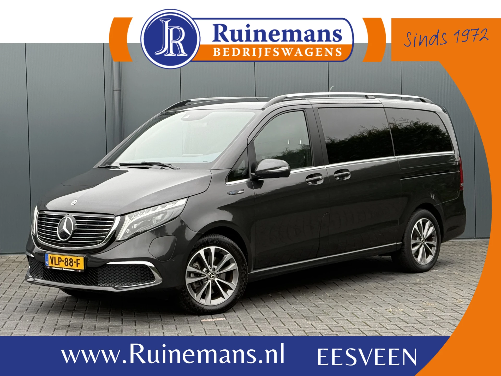 Mercedes-Benz EQV 2021 - 300 90kWh AVANTGARDE / DUBBELE CABINE / MEMORY / 2x ELECTRISCHE SCHUIFDEUR / PANO / BURMESTER / LEDER / LED / VENTILATIE / 360 CAMERA / BLINDSPOT afbeelding 1