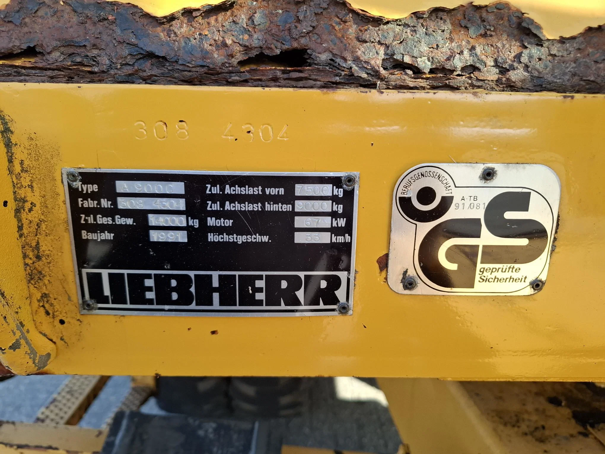 Liebherr 1991 - A900C / NL WHEELED EXCAVATOR / 67KW / 19025 HOURS / 1991 afbeelding 24