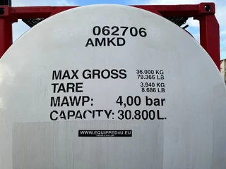Van Hool N/A 2007 - 20FT SWAP BODY / 30.800L / AMKD / L4BN / UN PORTABLE T11 / 2.5Y/CSC-inspection: 11-2026 imagen 15