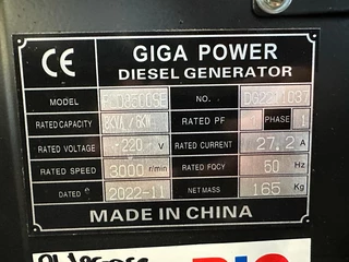 Giga power PLD8500SE 8 kVA silent generator 2022 - N/A image 11
