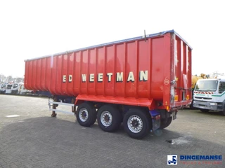 Fruehauf Tipper trailer alu 52 m3 + tarpaulin 2008 изображение 3 миниатюра