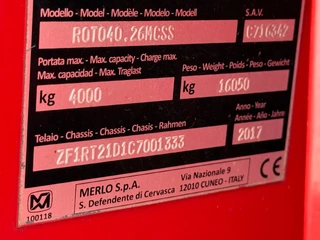 Merlo N/A 2017 - ROTO40.26MCSS, AFSTANDBEDIENING,MANBAK PALLETVORKEN HIJS JIB EN LIER imagen 7