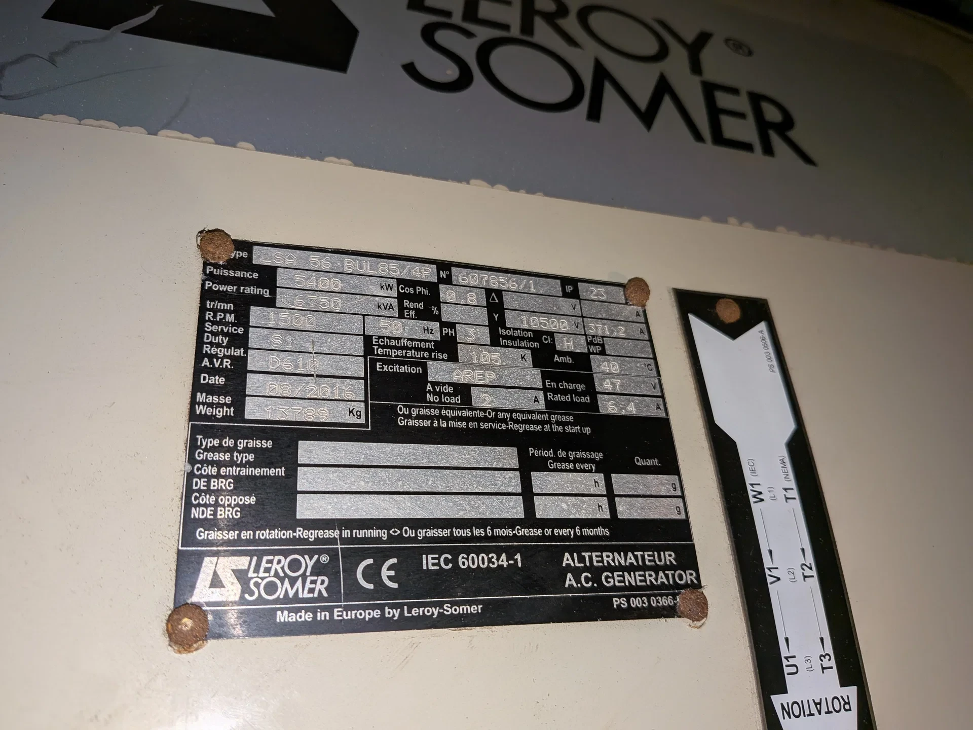 Leroy Somer 2016 - LSA 56 BUL85/4P immagine 20