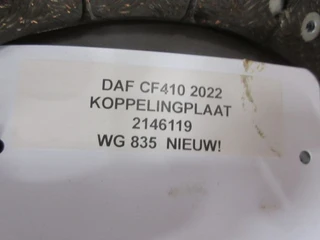 DAF - CF 410 KOPPELINGSPLAAT 2146199 NIEUW EURO 6 imagem 3 miniatura