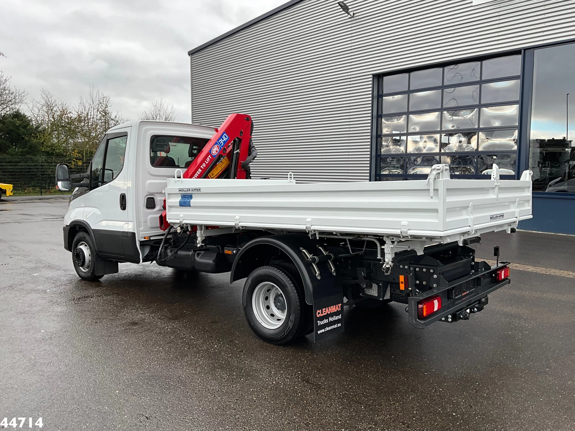 Iveco Daily 2024 - 72C18 HMF laadkraan 3,4 Tonmeter laadkraan + Meiller 3-zijdige kipper New & Unused!! afbeelding 10