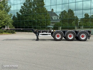 Pacton T3-010 2008 - T3-010 MIDDLE + BACK SLIDER 20-30-40-45 FT. DRUM BRAKES 2x LIFT AXLE TOP CONDITION HOLLAND-TRAILER image 2 thumbnail