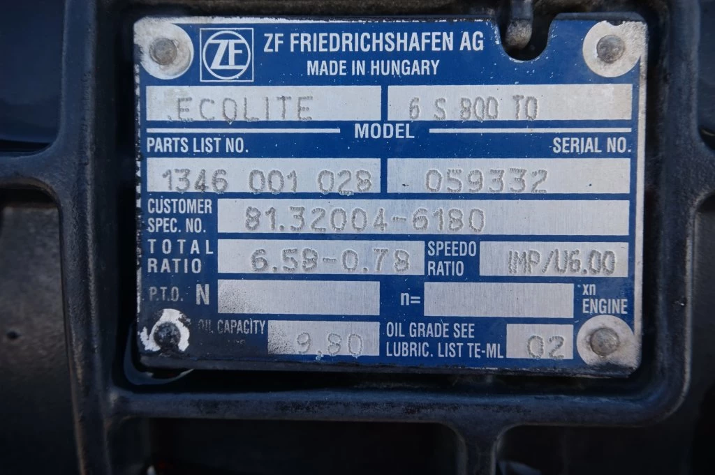 ZF 2009 - 6S800OD TGL 81.32004-6180 image 5