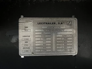 Lecitrailer N/A 2022 - 3E20 / Closed Box / SAF Disc / Dhollandia image 10