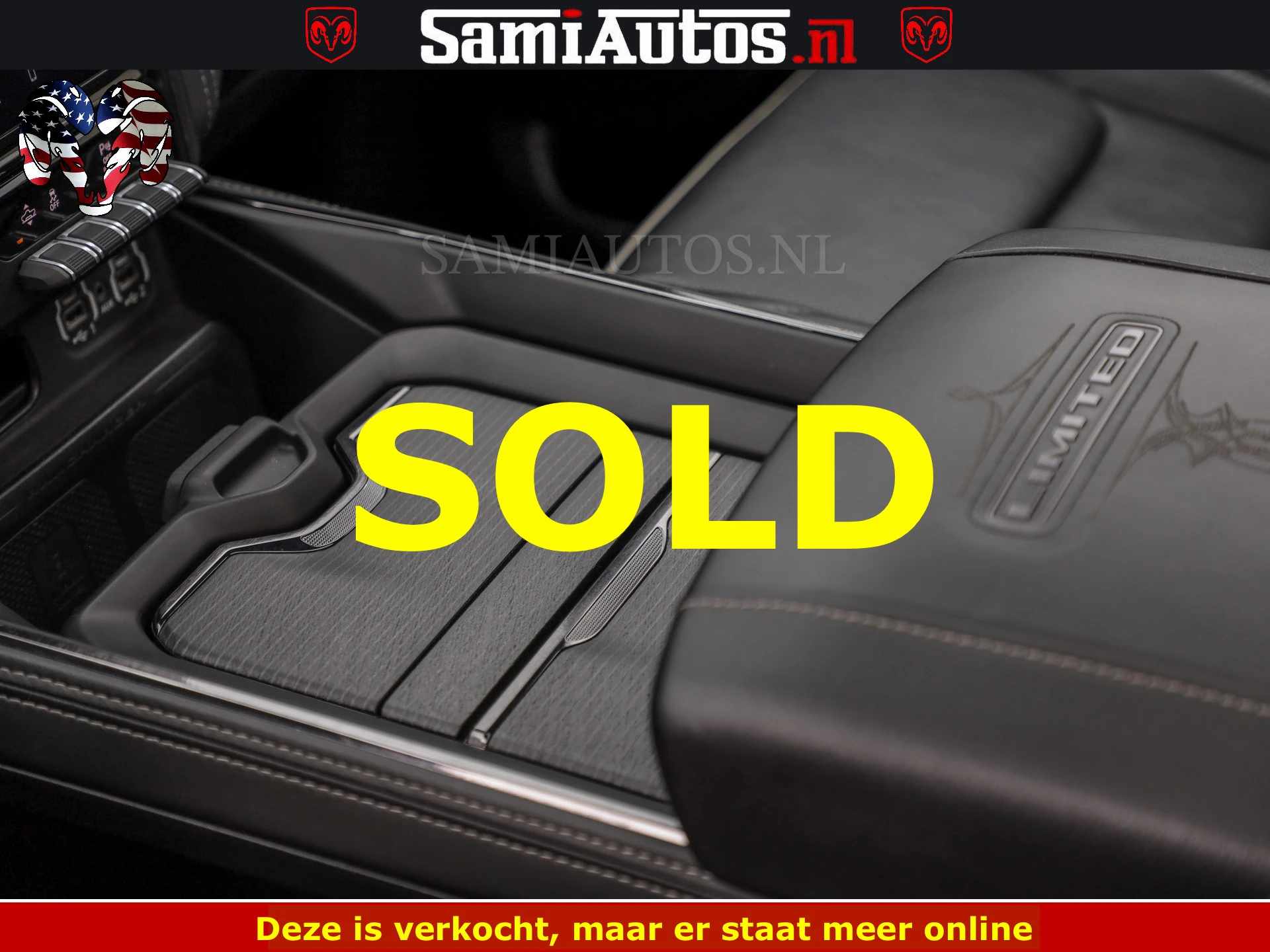 Dodge Ram 1500 2022 - LIMITED NIGHT | BOM VOL | HUD | MWK | LUCHTVERING | PANODAK | afbeelding 21
