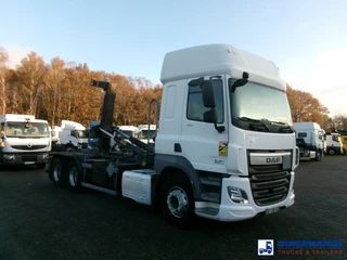 DAF CF 460 6x2 Euro 6 Hyva container hook 20 t 2014 zdjęcie 2 miniatura