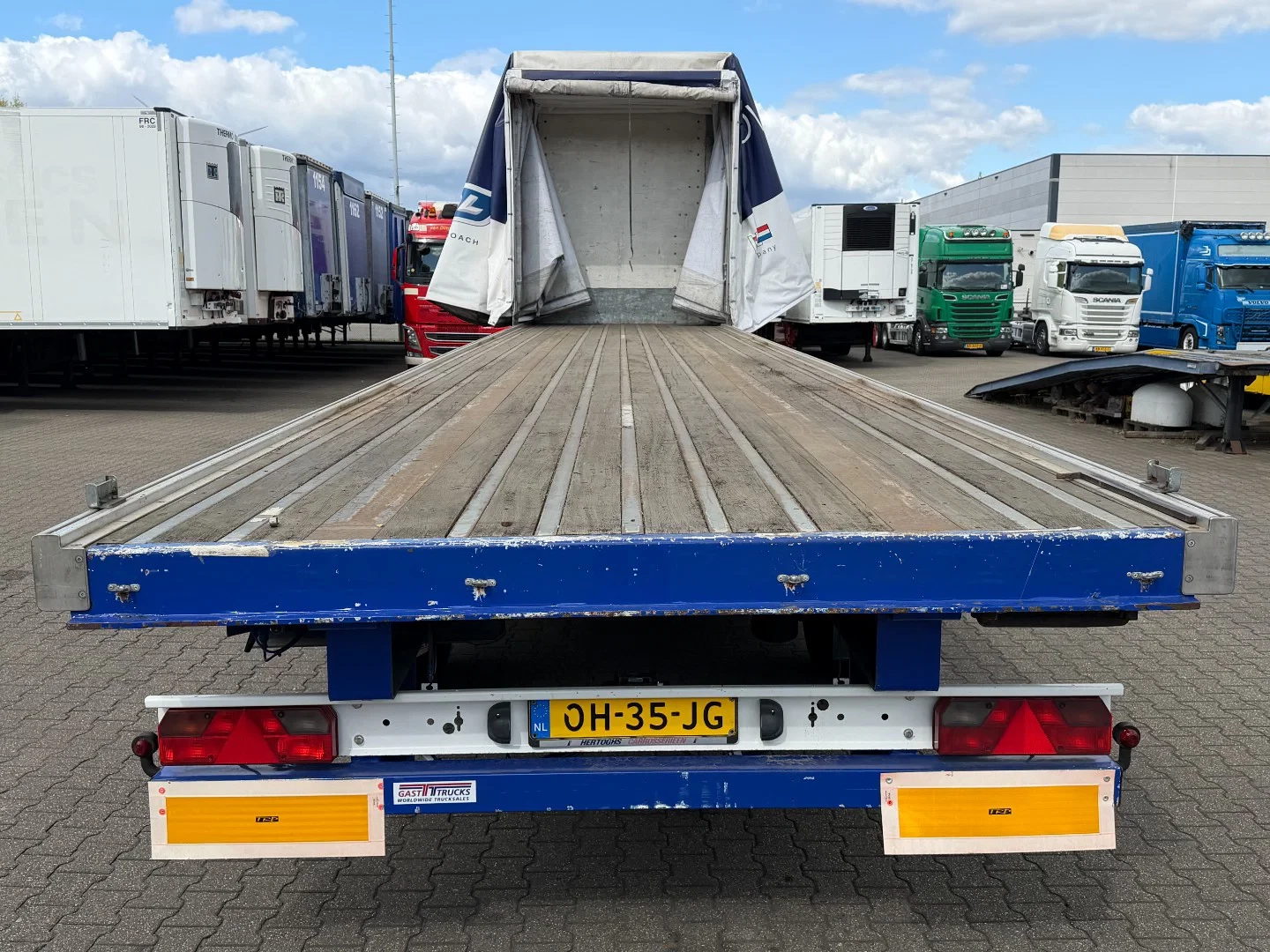 Groenewegen DRO-14-27 2003 - Schuifkap - Harmonica - Roll-over Huif / BPW-Assen / HH-Vloer / Apk! Bild 6