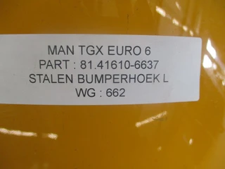 MAN 2018 - 81.41610-6637 Bumper hoek Links изображение 2 миниатюра