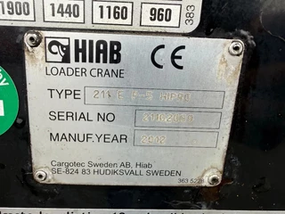 Hiab N/A 2012 - 211 EP-5 HIPRO Crane / Kraan / Autolaadkraan / Ladekrane / Kran / Grua / Grues image 9