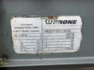 Krone N/A 2005 - SEP 10 1X STEERING AXLE afbeelding 8