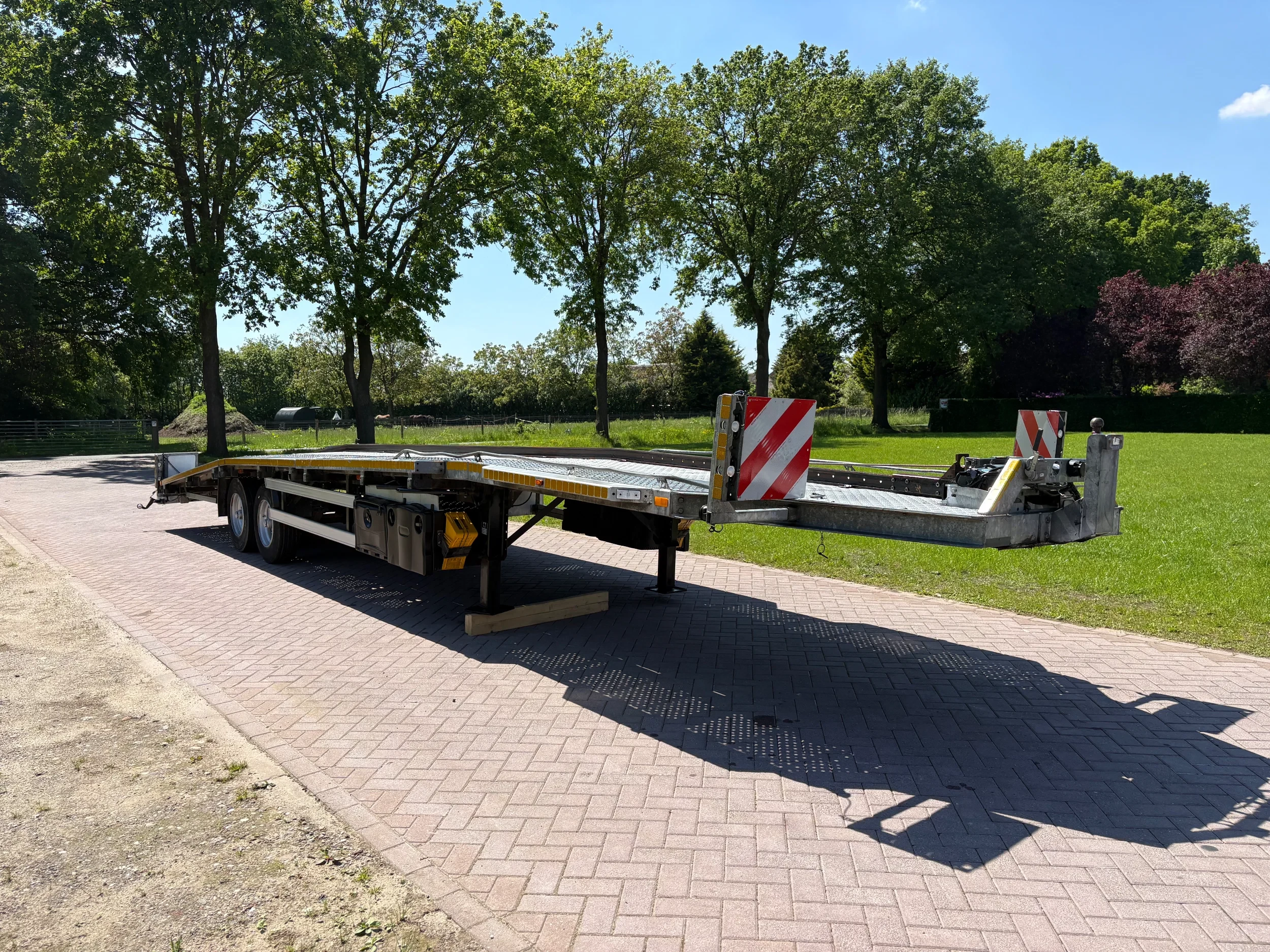 EIGENBOUW CARTRAIL-10 2001 - CE oplegger 15 TON ambulance auto transporter met Lier Bild 6