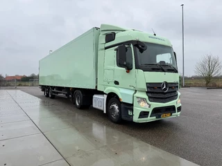 Mercedes-Benz Actros 2016 - Actros 1836LS + Schmitz 2008 2-assige gestuurde kasten oplegger met klep- Smart tacho €14899,- te koop