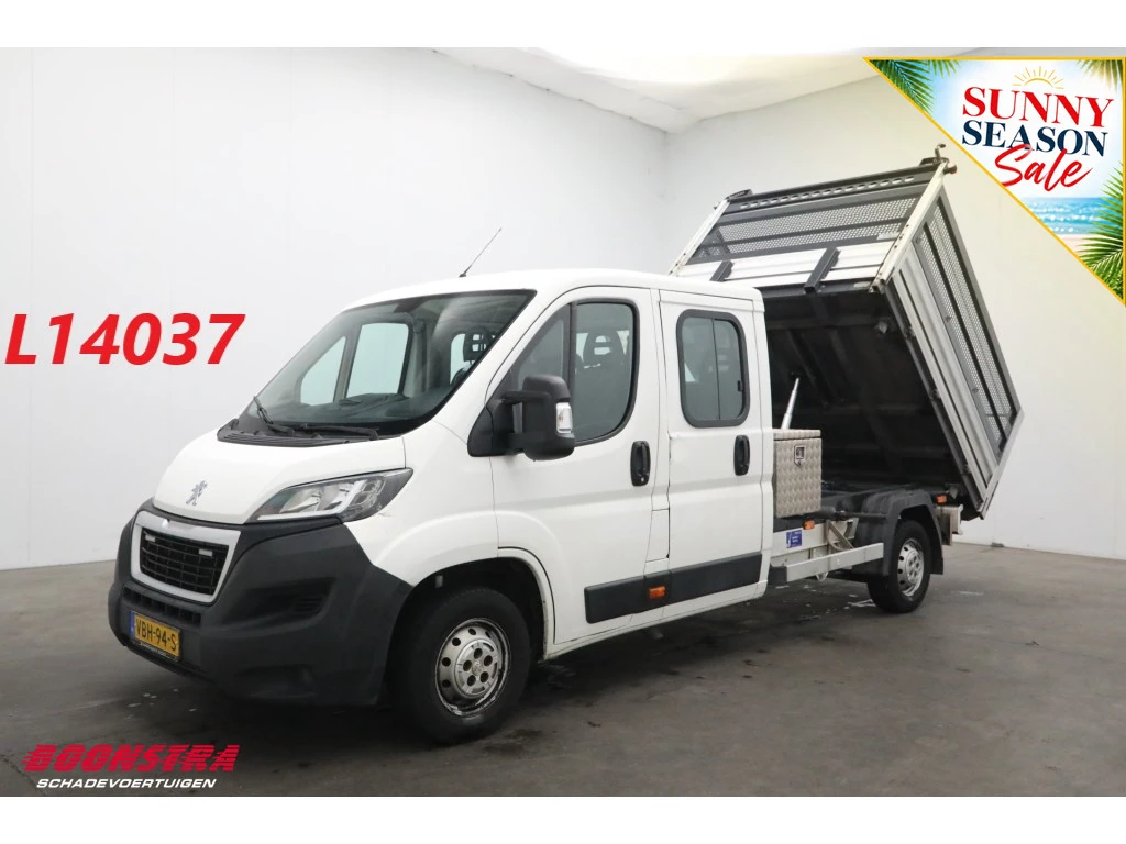 Peugeot Boxer 2019 - 2.0 HDI Kipper DoKa 7-Pers. Airco AHK 142.333 km! afbeelding 1