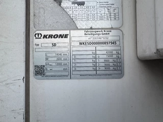 Krone N/A 2019 - SD 3 AXLE CARRIER 1550 TÜV TILL 05-2026 immagine 13