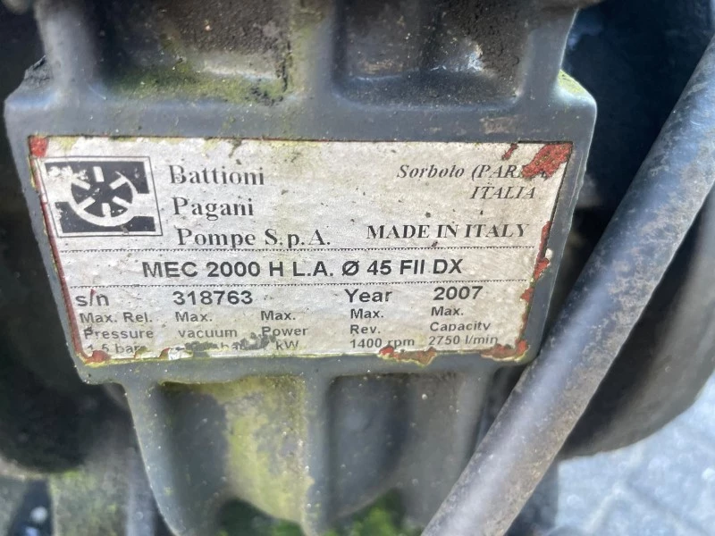 Diverse - BATTIONI PAGANI VACUUM PUMP MODEL MEC/2000 immagine 6
