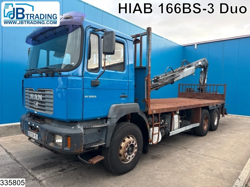 MAN TGA 2001 - 26 350 6x4, Manual, Steel, Hiab afbeelding 1