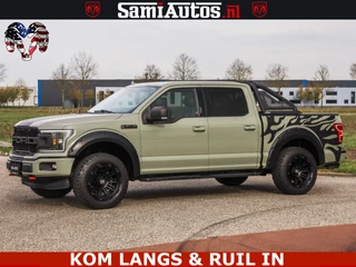 Dodge Ram Pick-Up 2018 - FORD F150 5.0 V8 4X4 | MAT OLIVE GREEN | BIJTELLING VRIJ | ZEER DIK | CAMERA | 3500KG | PANORAMA | LEDER | GO RHINO ROLLBAR | immagine 30