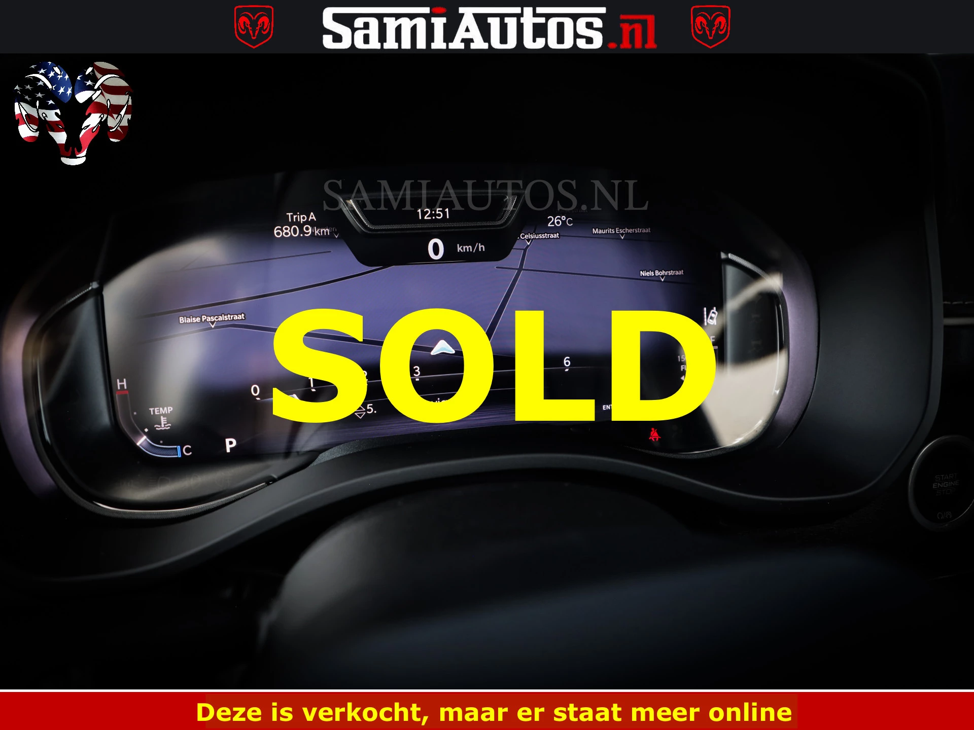 Dodge Ram Pick-Up 2024 - DELMONICO | LIMITED NIGHT 5.7 V8 | BOM VOL | HUD | LUCHTVERING | MEEST LUXE DUBBELE CABINE | 5 PERSOONS | obrázek 23