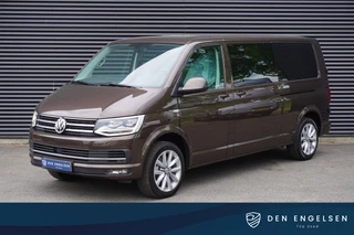 Volkswagen Transporter 2018 - 204pk Euro6 Automaat L2H1 2x Schuifdeur Dubbele cabine Highline 70 Edition LED Navigatie Trekhaak Parkeersensoren Cruise control Stoelverwarming for sale