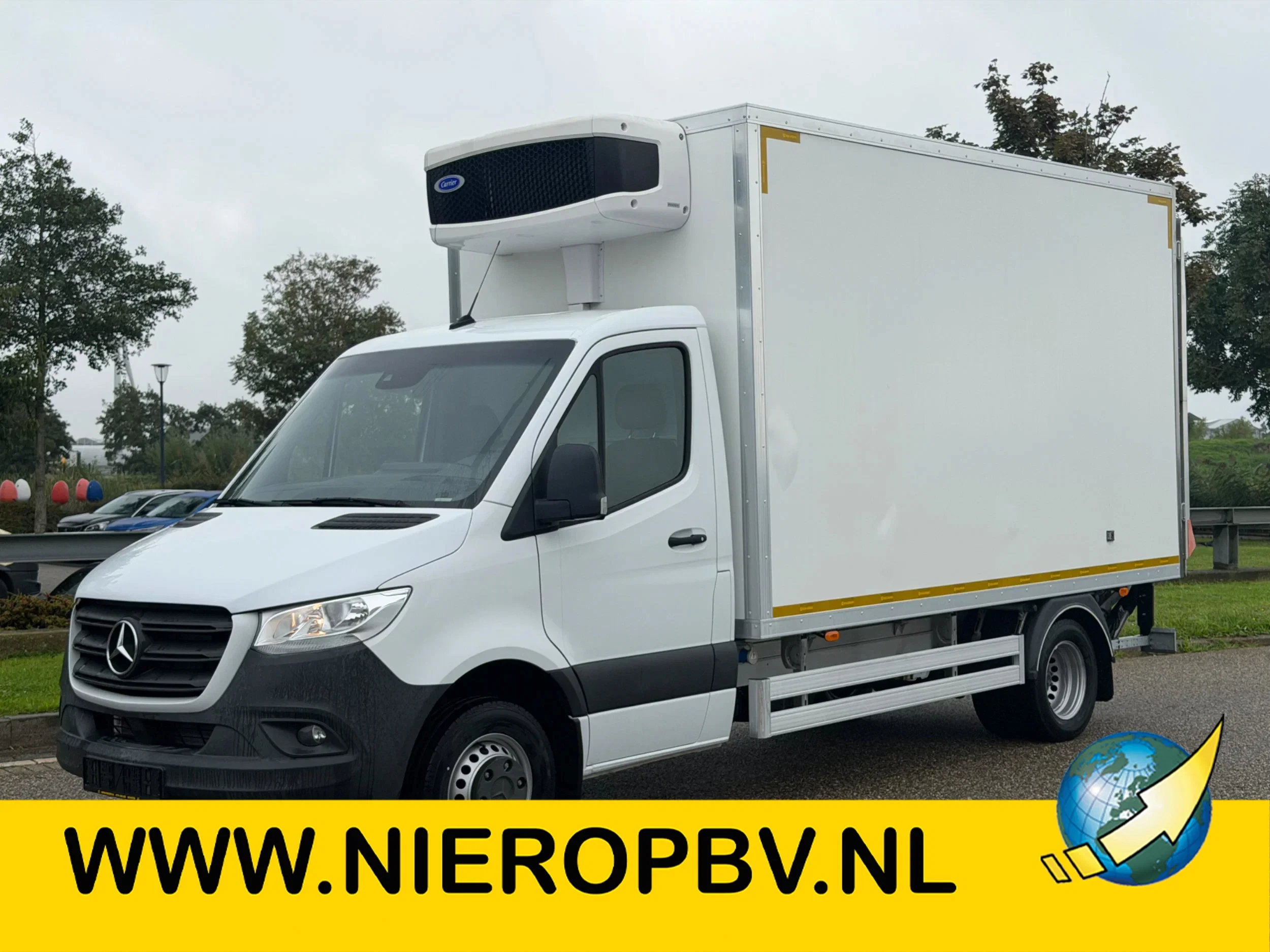 Mercedes-Benz Sprinter 2022 - 519CDI Bakwagen Koel/Vries Cartier Xarios 5 + 220V Stekker & Laadklep Automaat image 1