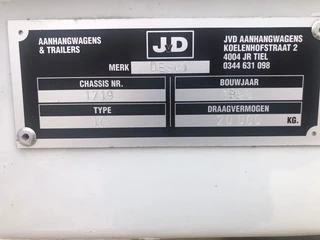 DESOT N/A 1996 - 1 As Oplegger Schuifzeil / 2 As Vrachtwagen Aanhangwagen Schuifzeil, LLH-08-R obrazek 5