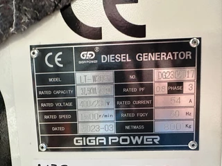 Giga power LT-W30GF 37.5 kVA silent generator set 2023 - N/A image 13