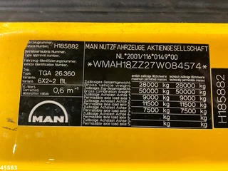 MAN TGA 2007 - 26.360 Hiab 16 Tonmeter laadkraan obrazek 20