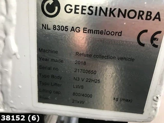 Volvo FE 320 GeesinkNorba 2018 - N/A image 15