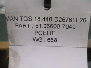 MAN - 51.06600-7049 Poelie D 2676 LF euro 6 image 3 thumbnail