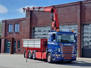 Scania R 2013 - R560 V8 8x4*4 - HIAB 244 K5 Crane / Kran / Grua with remote - Steering axle - Full air obrazek 2