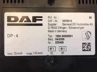 DAF N/A 2006 - 1675614 DASHBOARD CF85IV/XF105 изображение 2