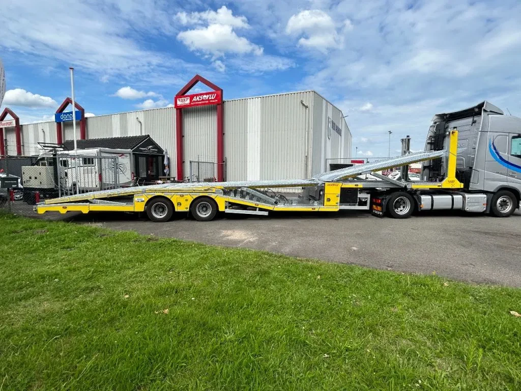 Aksoylu 2026 - Autotransporter trailer 6 car 2 winch The Dealer of West Europe TuV VDI 2700 image 1