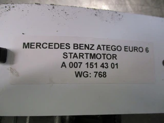 Mercedes-Benz Atego - A 007 151 43 01 / 16 01 STARTMOTOR EURO 6 imagem 3 miniatura